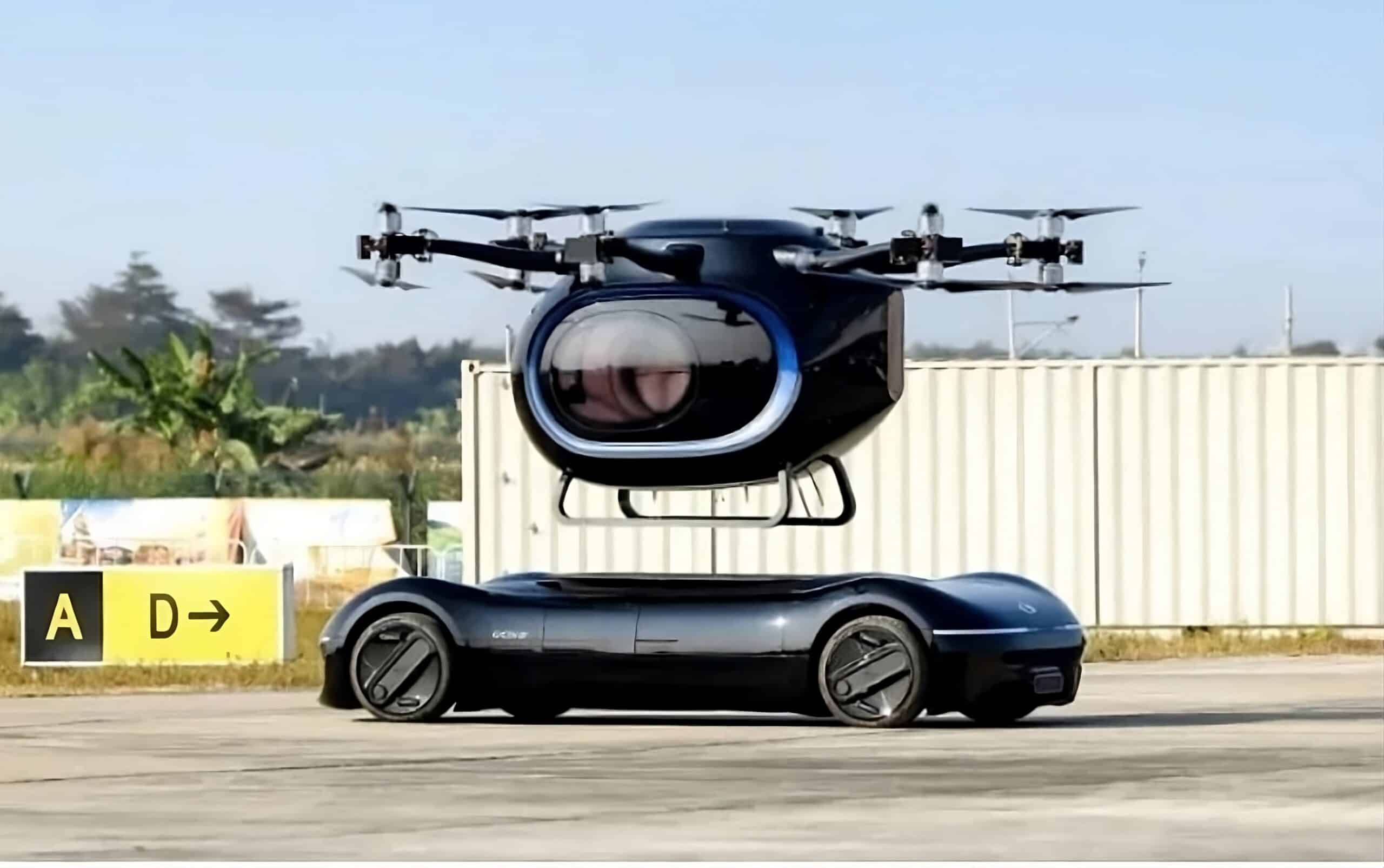 GAC’s GOVE flying car completed flight cabin take off from chassis demonstration, company said